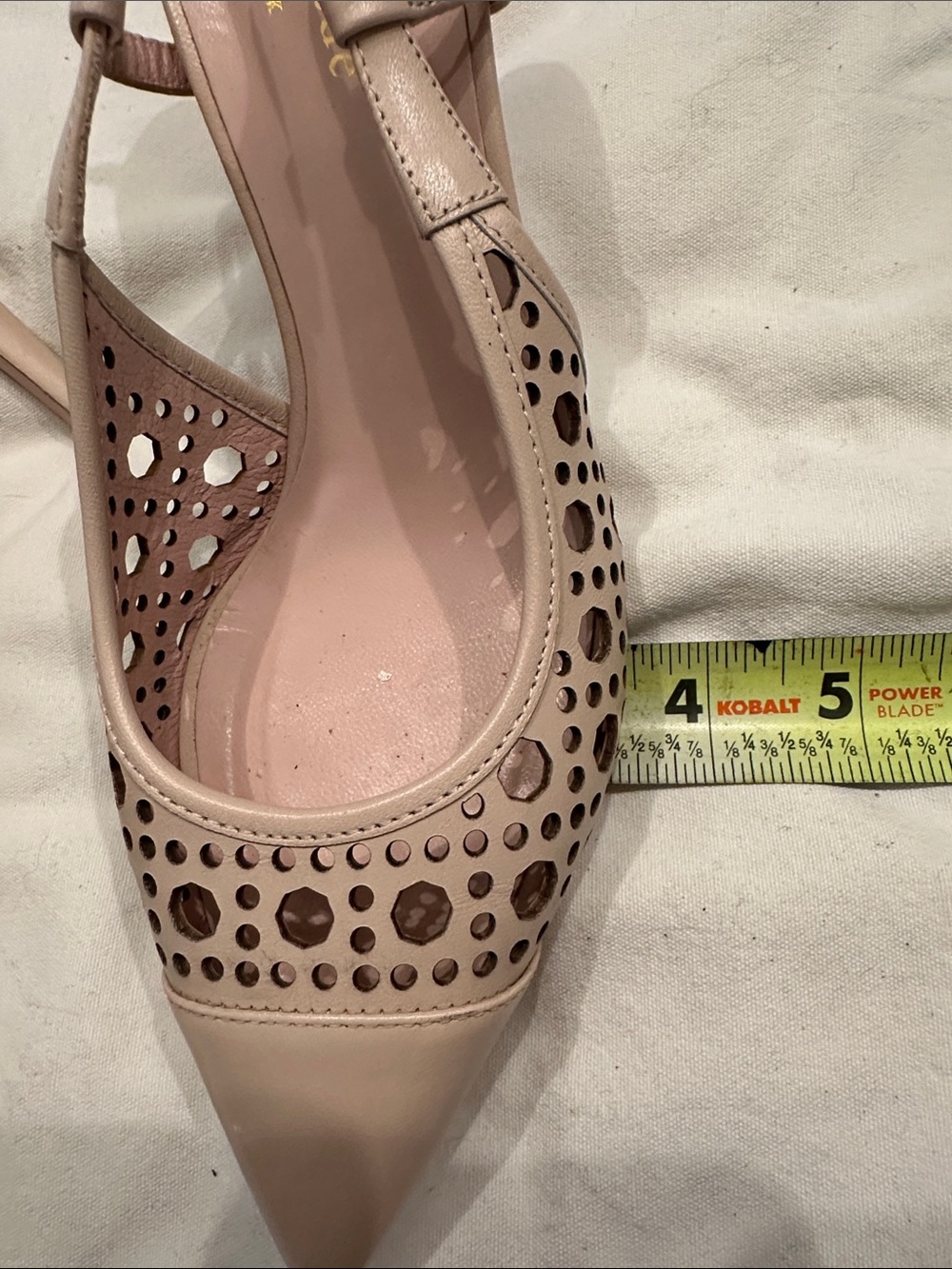 kate spade Blush Nude Pointed Slingback Heels - Picture 10 of 11